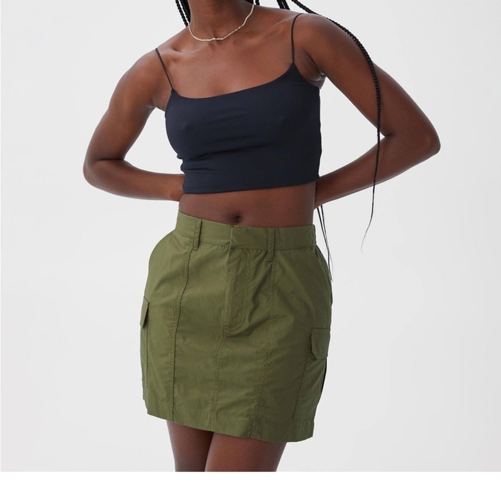 NWT Cotton On Cargo Mini Skirt Green Size 8 - Picture 1 of 8